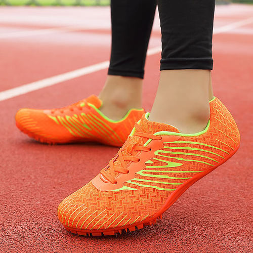 Hot selling track and field shoes, sprint spikes, primary and secondary school students physical examination competition running special youth training shoes