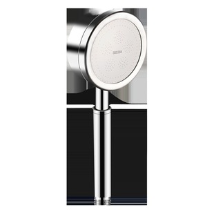Thick 304 stainless steel strong pressurized shower nozzle household suit bathroom single hand-held flower wine bath shower head
