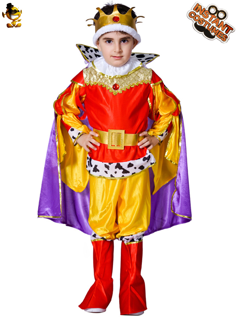 Niño rey traje Halloween fiesta ropa etapa traje rendimiento traje Cosplay traje mascarada