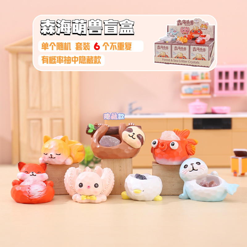 Xiaohongshu Hot Sale: New Creative Trendy Crystal Blind Box of Cute Forest Animals - Desktop Decoration and Birthday Gift Xiaohongshu Hot Sale: New Creative Trendy Crystal Blind Box of Cute Forest Animals - Desktop Decoration and Birthday Gift