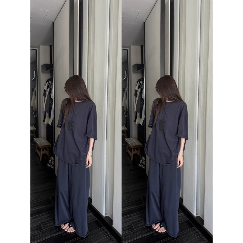 3506 #   superniniyy チーズロール＆コットンカール シンプルビッグTシャツ ルーズ|undefined