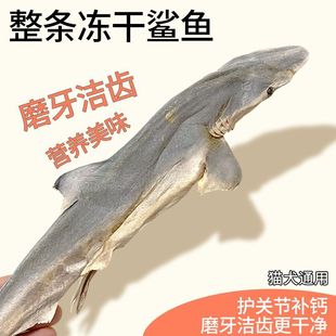 Freeze-Dried Shark Pet Snacks for Dogs, Teeth Grinding, Deodorizing, Bite-Resistant, Teeth Cleaning, Calcium Supplement, Cartilage, Salt-Free, Cats, Large, Medium and Small Size Dogss