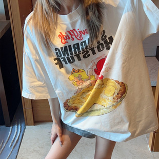 ����Purey؝�Ԑ�ħ�㽶��С�ƉĿ�ͨVintage����T����Ů���^���e