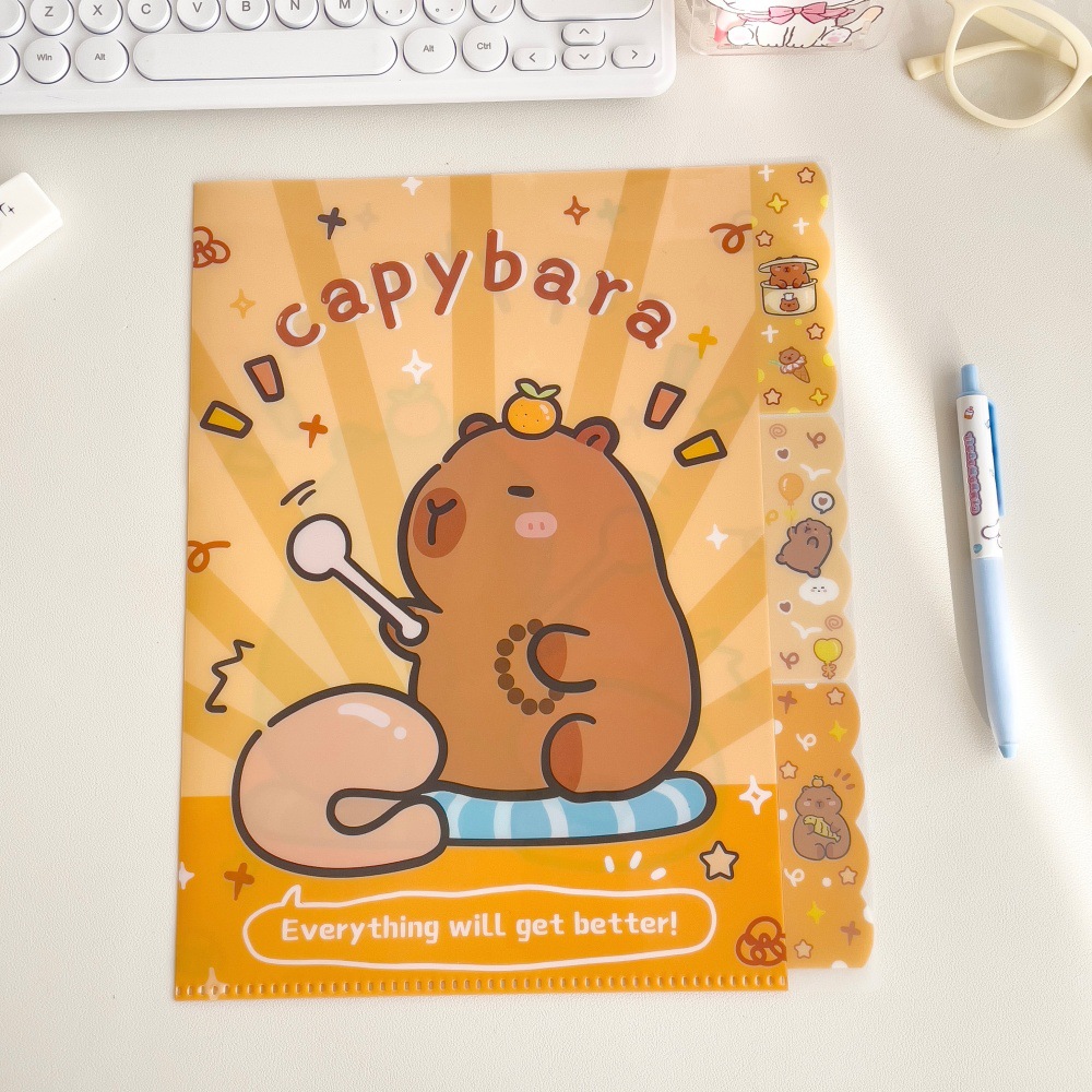 学生の中学生専用の答案用紙の収納袋の多層のファイルの答案用紙の整理の告知の回条の改ページの収納帳