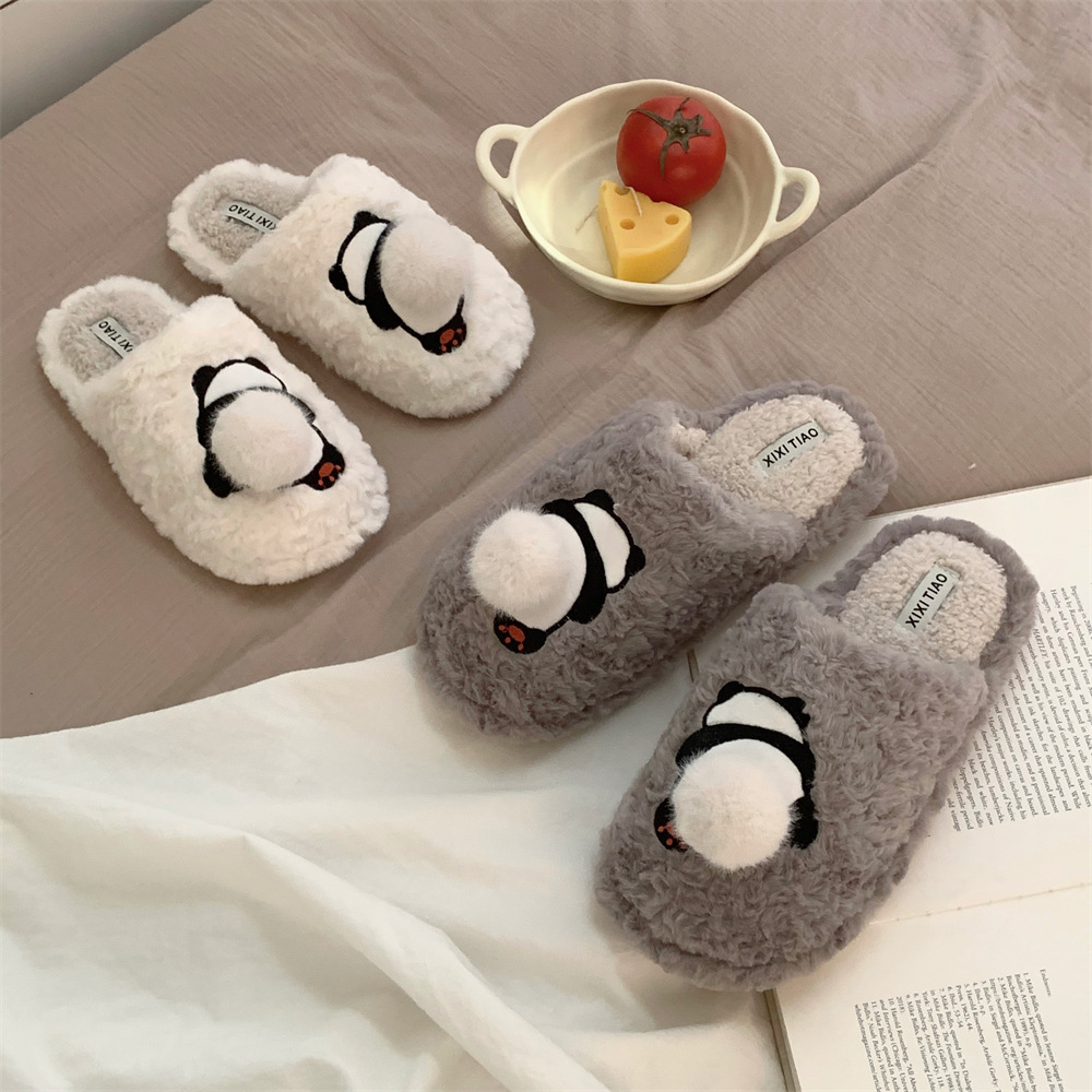 Insulated keep warm comfortable winter cute slippers