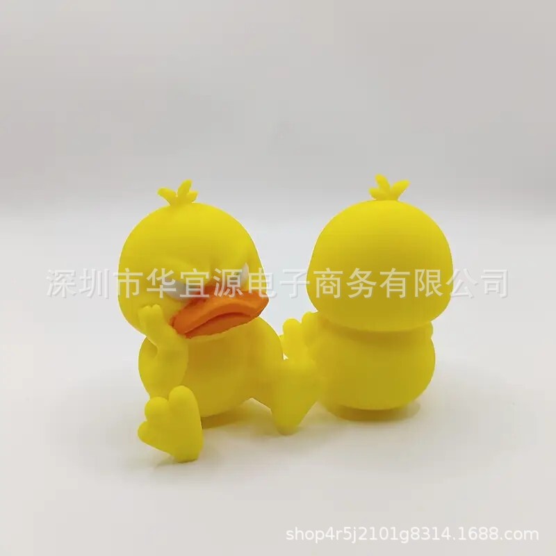 跨境爆品可爱鸭摆件卡通小黄鸭儿童学生礼品创意家居摆件汽车摆件|undefined