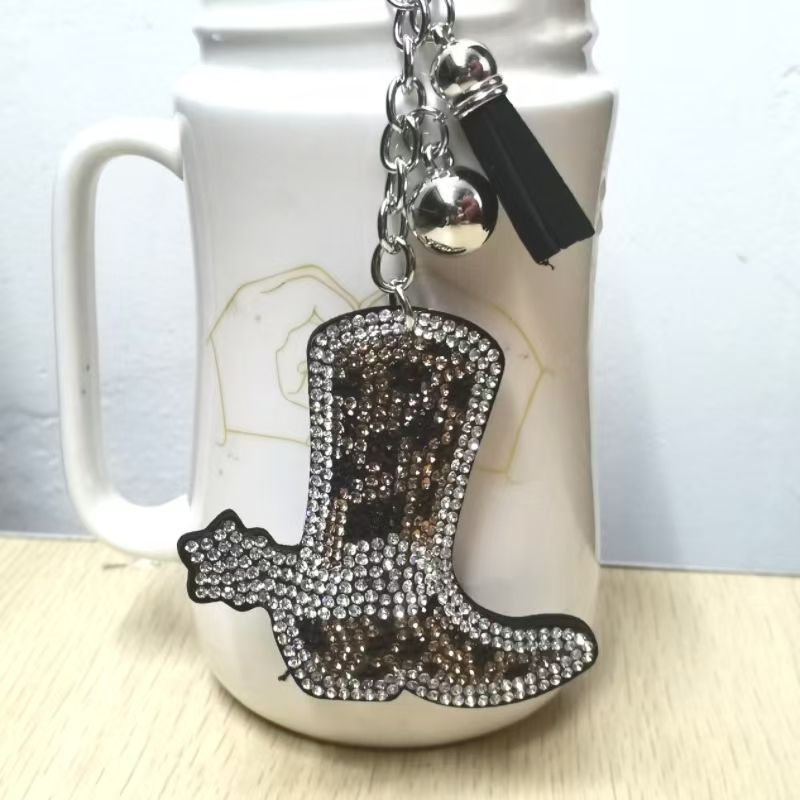 표범 무늬 부츠