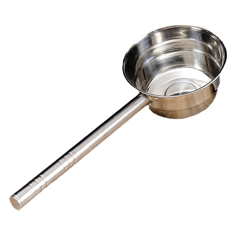 18cm stainless steel water spoon 201 non-magnetic stainless steel long handle water Spoon thick drop-resistant canteen rice chopsticks