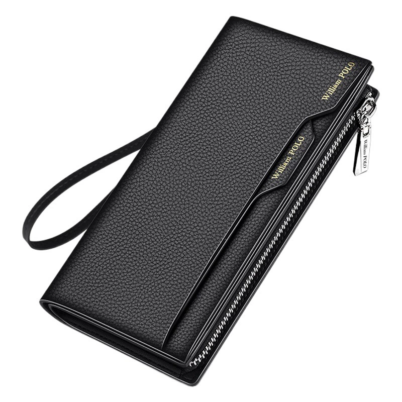 Мужской кошелек Emperor Paul из натуральной кожи, премиум-класса, длинный, из воловьей кожи, с отделением для водительских прав, оптовая продажа, деловой, простой