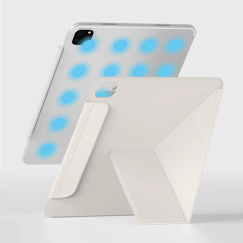 Совместимо с iPad Air 6/5 защитная крышка 2024, Apple Pro 11 магнитная пряжка 13-дюймовый, 3+y складывающийся горизонтальный/вертикальный
