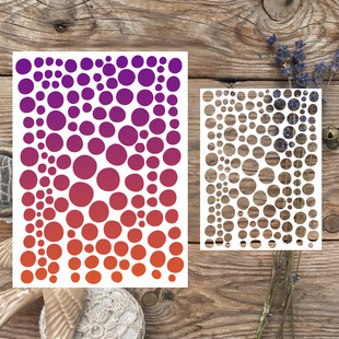 Cross-Border Dropshipping Masking Board Dot Pattern Hollow Engraving Plastic Hand-Painted Graffiti Spray Hand Account Decoration Template