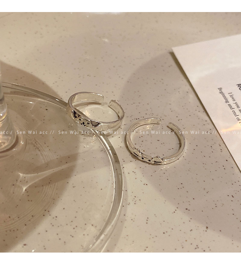 520爆款猫咪和小狗对戒情侣款食指戒设计感小众开口可调戒指批发详情13