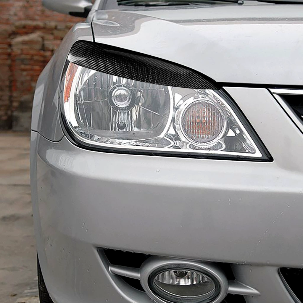 Подходят для 04-06 Mitsubishi Lancer карбоновые волокна автомобильная модификация передняя головка декоративная полоса наклейки