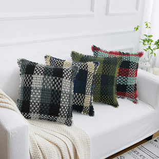 Плетение диван диван подушка подушка имитация замшевая подушка квадратная подушка американская пастырская пастырская пасторальная ветра -кроссов