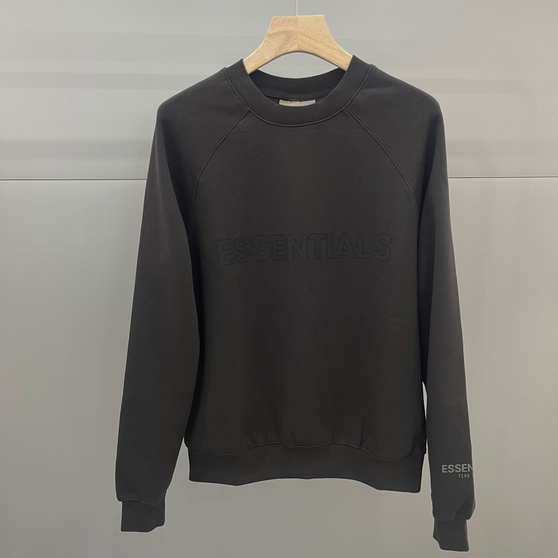 FEAR OF GOD FOG multi-thread ESSENTIALS Sudadera holgada americana con cuello redondo y forro polar, versátil para primavera para hombre