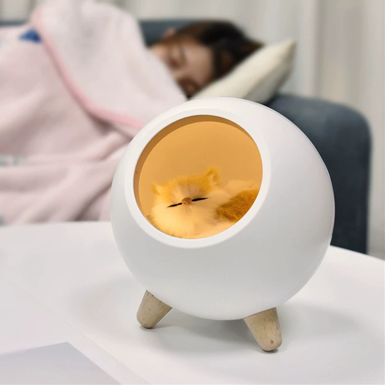 Креативный светильник, сенсорный милый мультяшный ночник для кровати