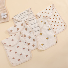 婴幼儿隔汗巾棉春夏薄款棉纱布儿童汗巾 幼儿园宝宝垫背巾吸汗巾