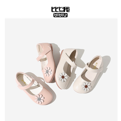 Bibi me brand Girls big boy princess Flower 2021 Spring Korean Edition fashion Girls Shoes One piece On behalf of