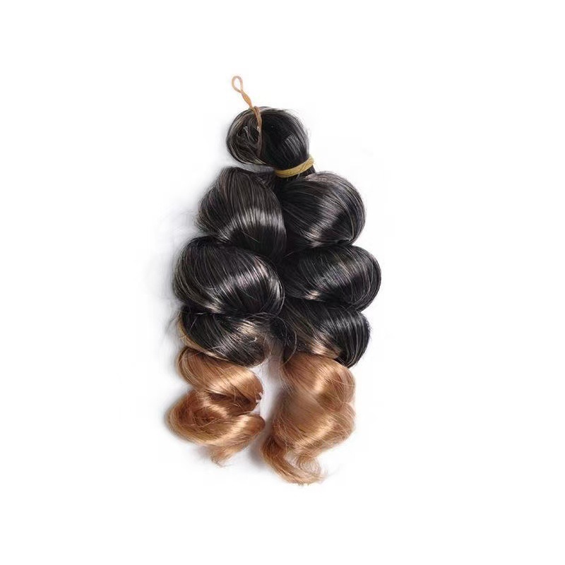 Fábrica directa de 12 pulgadas French Loose Curl Crochet Hair nuevo estilo de cabello de crochet africano