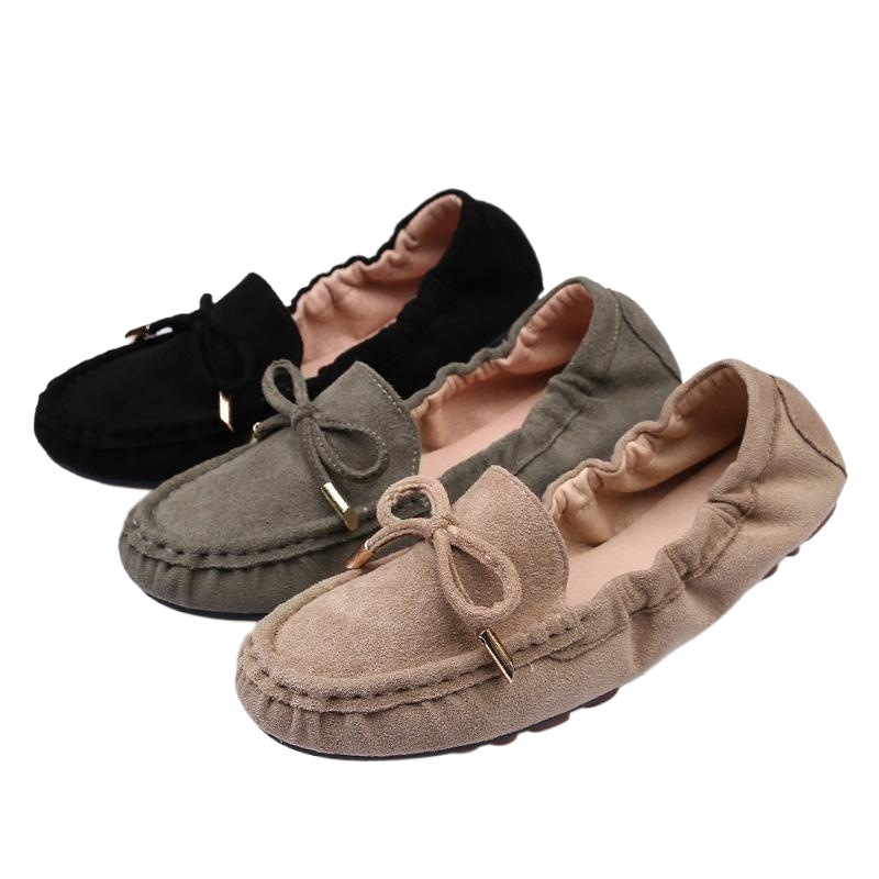 Mocasines de las mujeres 2023 primavera y otoño desgaste exterior plana perezoso inferior suave embarazadas más tamaño versátil estilo coreano zapatos trabajo image 1