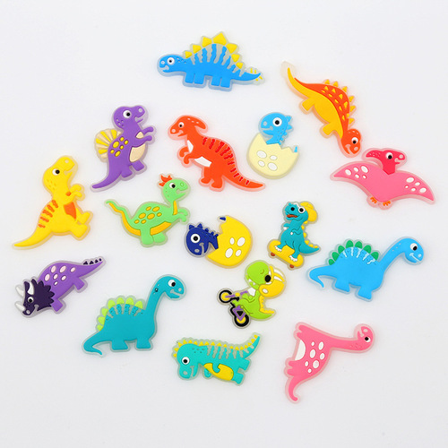 Glow-in-the-dark dinosaur hole shoe accessories, flower shoe buckle DIY accessory, decoration buckle shoelace, ornament buckle, card buckle, base buckle