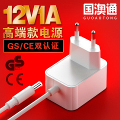 12v1a電源アダプタgs認証ヨーロッパ規格ce認証壁式eu共通12w共通アダプタ