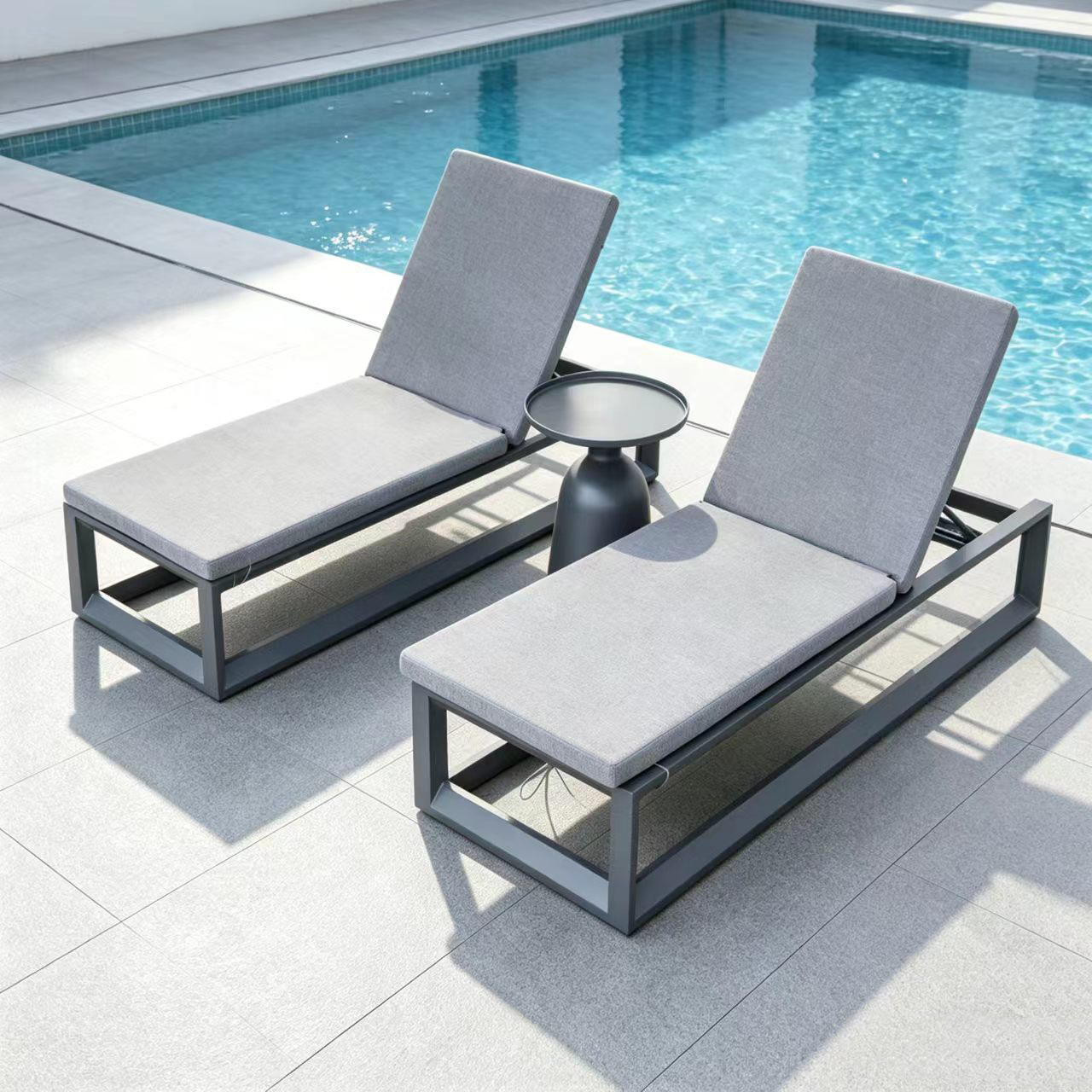 Camas de ocio, impermeabilización y protección solar jardín, tumbonas al lado de la piscina, patio al aire libre, alojamiento residencial, sillas de playa al aire libre, sombra image 10