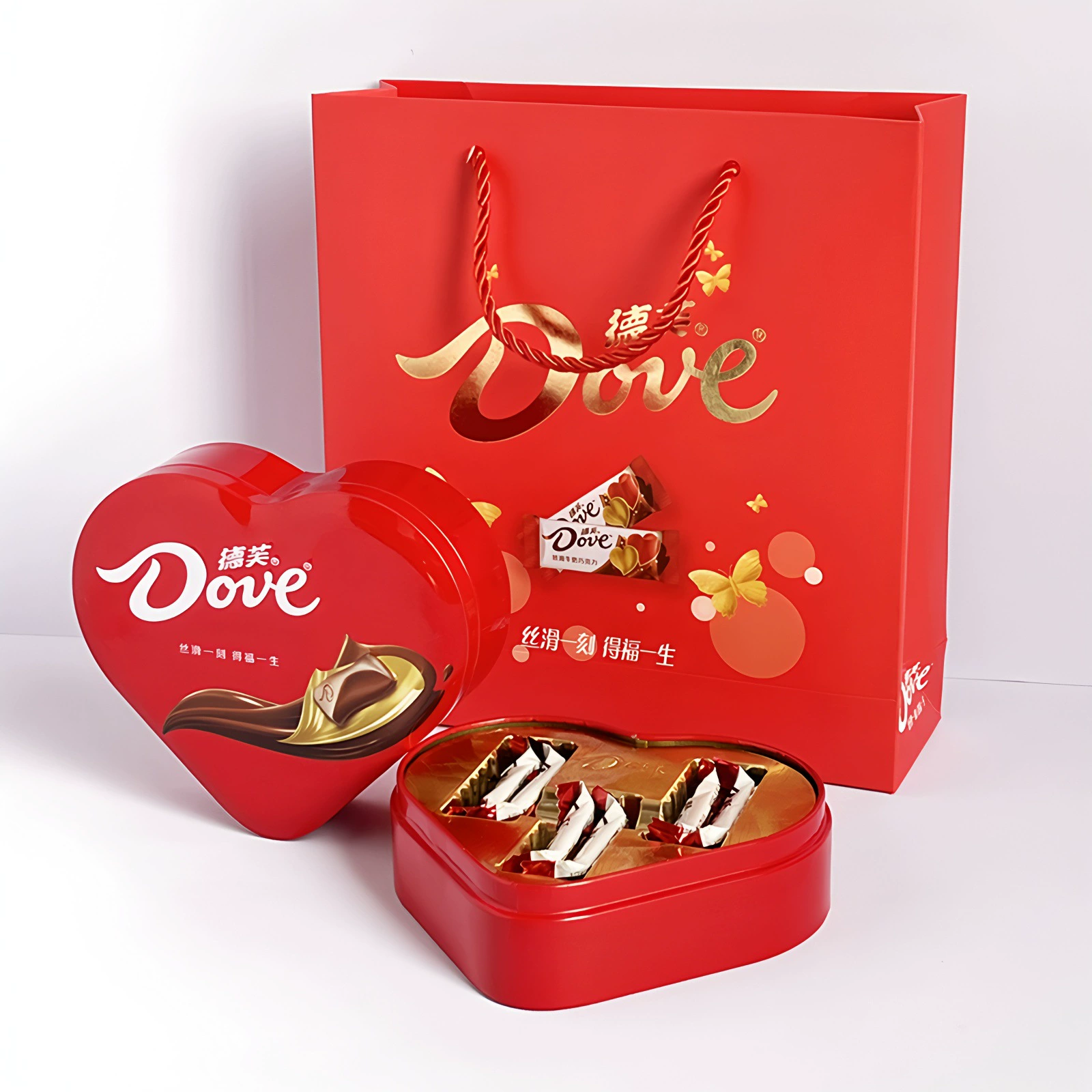 Подарочная коробка шоколада Сувенирные закуски Dove Шоколадные закуски Сувенирные закуски Шоколад Dove