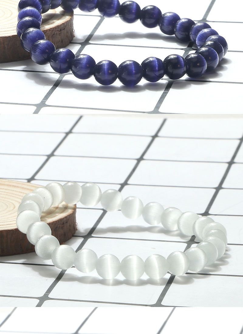 Beaded Bracelet Couple Set Handmade Braided Cat Eye Stone Rope_voghion.com