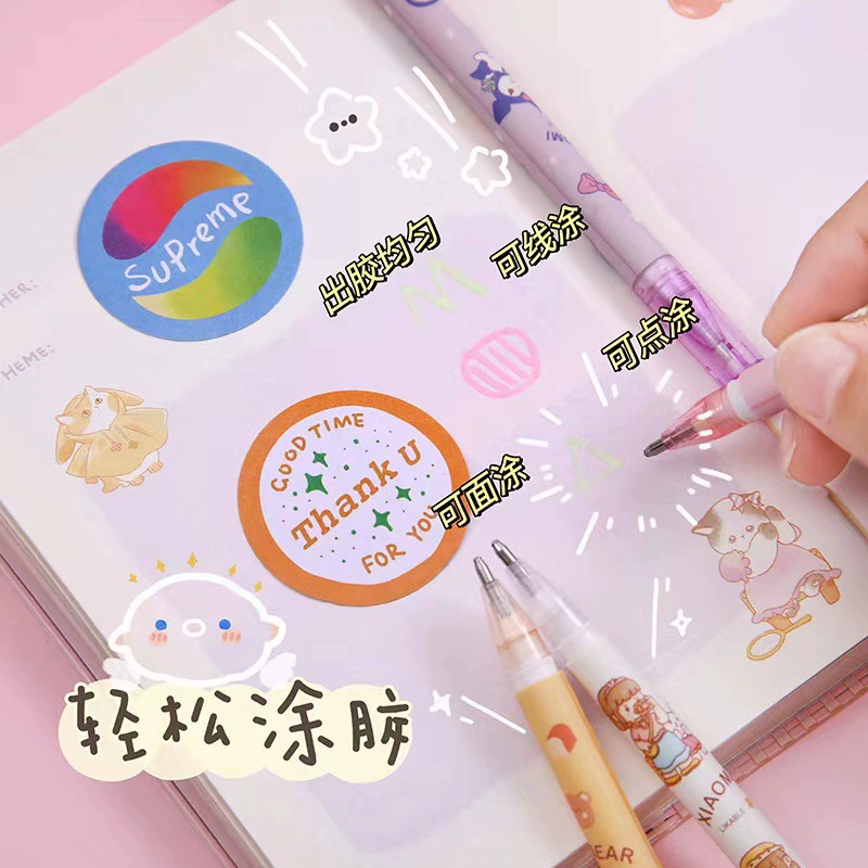 Ручка - форма ленты - точка - точка ручка гравированного ножа ручка с двойной головкой клейкая ручка быстросохраняющееся точное нанесение DIY ручной счетчик точка клейкая ручка