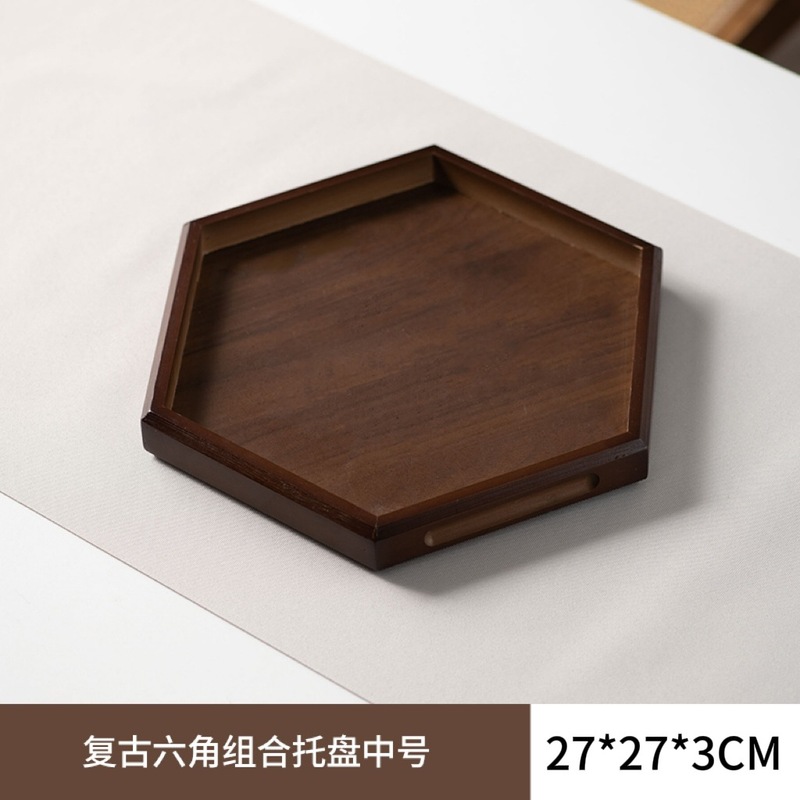 クリエイティブ中国風の家庭用キャンディスナックフルーツディスプレイプレートコーヒーテーブルカンフーティーセットアクセサリー竹ティートレイ|undefined