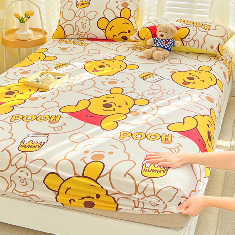 Cotton Bed Cover One-Piece All-Cotton Bed Cover Non-Slip Simmons Mattress Protector Children's Non-Slip Bed Set Three-Piece Set