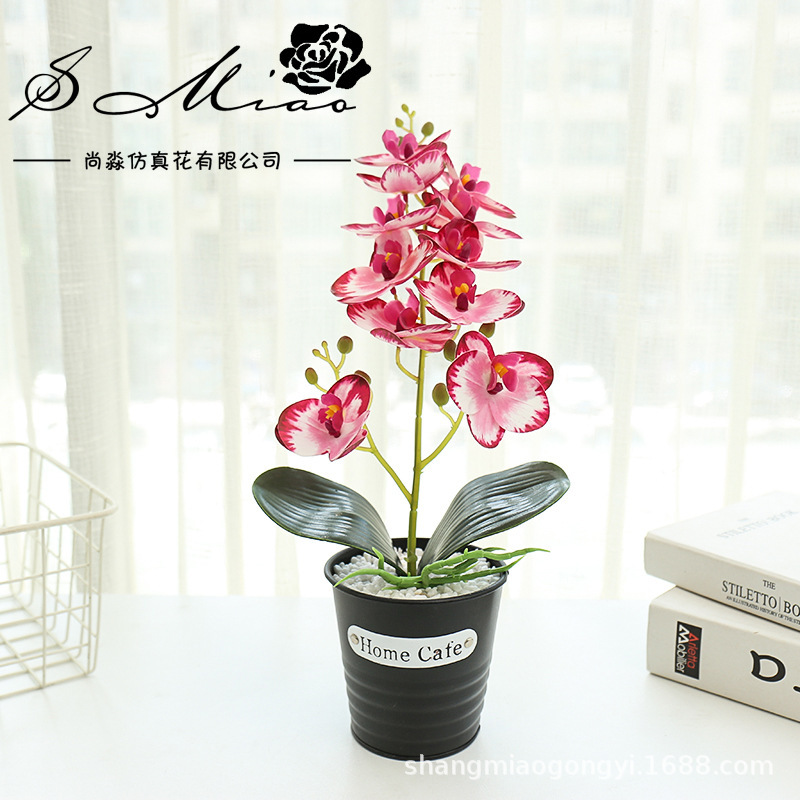 Impresión 3D de flores falsas orquídeas mariposa sensación pequeña flor de simulación de bonsai decoración interior creativa fábrica directa