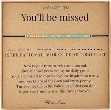 天然石密码手链手工编织可调节DIY金色桶珠绿松石摩斯密码手链