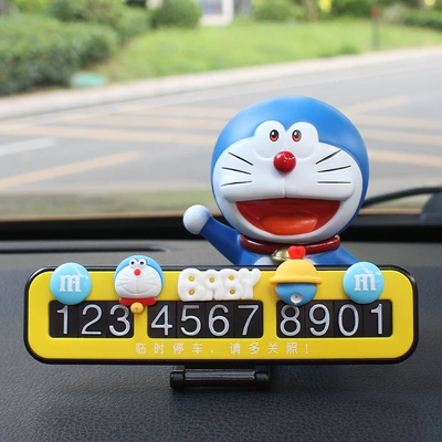 Nömrəli dayanma kartı — Temporary Parking Number Plate, Cute - yellow-parking-card-station-cat