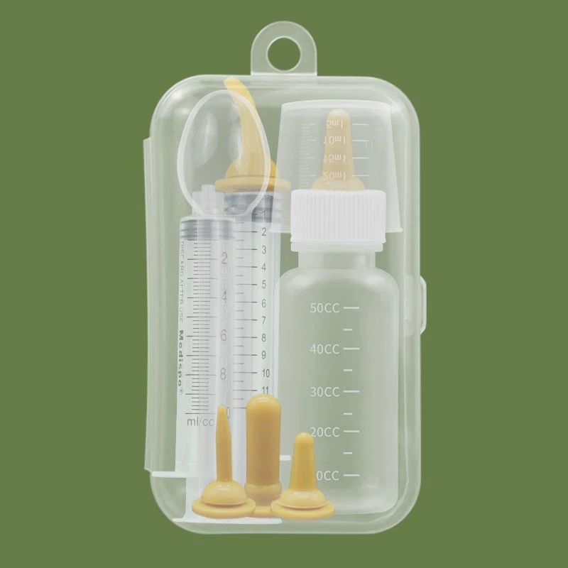 Botella de alimentación del gato del animal doméstico recién nacido gatito cachorro pezón de silicona suave pezón cachorro conejo Dispositivo de enfermería gato suministros