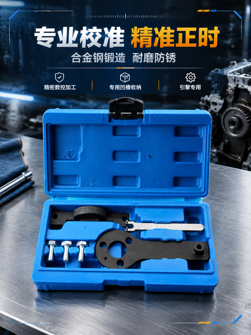 Chrysler Fiat 500 8V engine camshaft timing tool set, 6-piece automotive repair tool kit