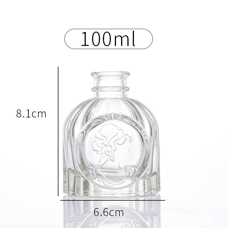 アロマボトル 美人頭アロマボトル飾り 50ml フラットスクエアアロマボトル クロスボーダー モンゴルパオ ローマ柱アロマ空ボトル|undefined