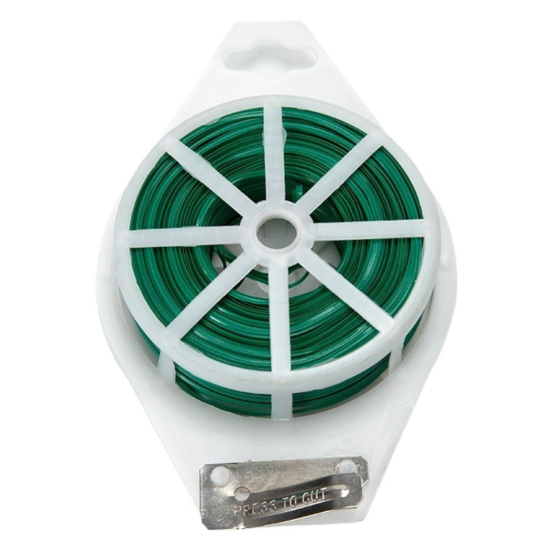 Fábrica al por mayor traje de jardinería flor jardín fijo jardinería Alambre de amarre soporte recubierto de plástico Alambre de amarre multifuncional cinturón