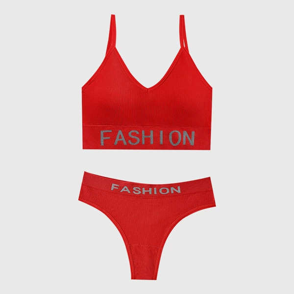 【3200 strapless + thong】Red