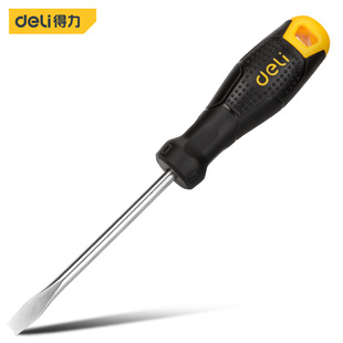 Deli tool DL6262001 one-word screwdriver 6x200mm one-word industrial grade screwdriver magnetic household hard flat
