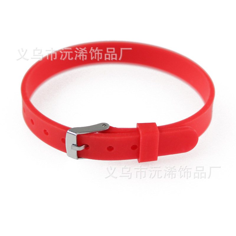 8mmシリコン手首バンドdiy個性的な手ベルトカップルの手環バンドは8mmの穴径アクセサリーの部品を着用するのに適しています。