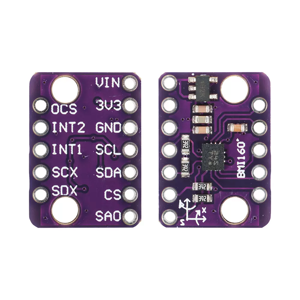 GY-BMI160模块 6DOF 6轴 角速度 陀螺仪+重力加速度传感器IICSPI