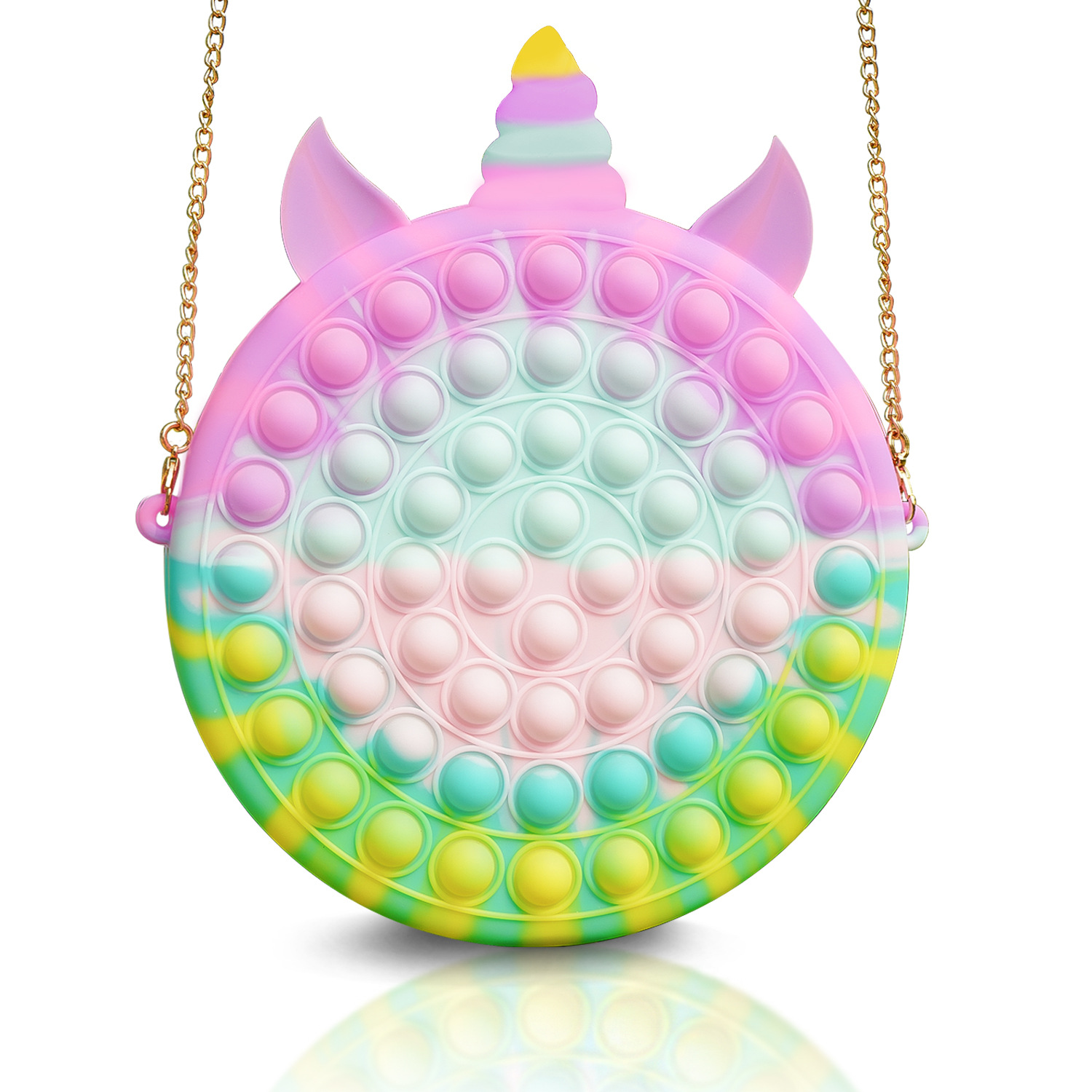 Ratón asesino pionero moneda monedero unicornio silicona descompresión pionero bolsa pellizco música crossbody bolso al por mayor