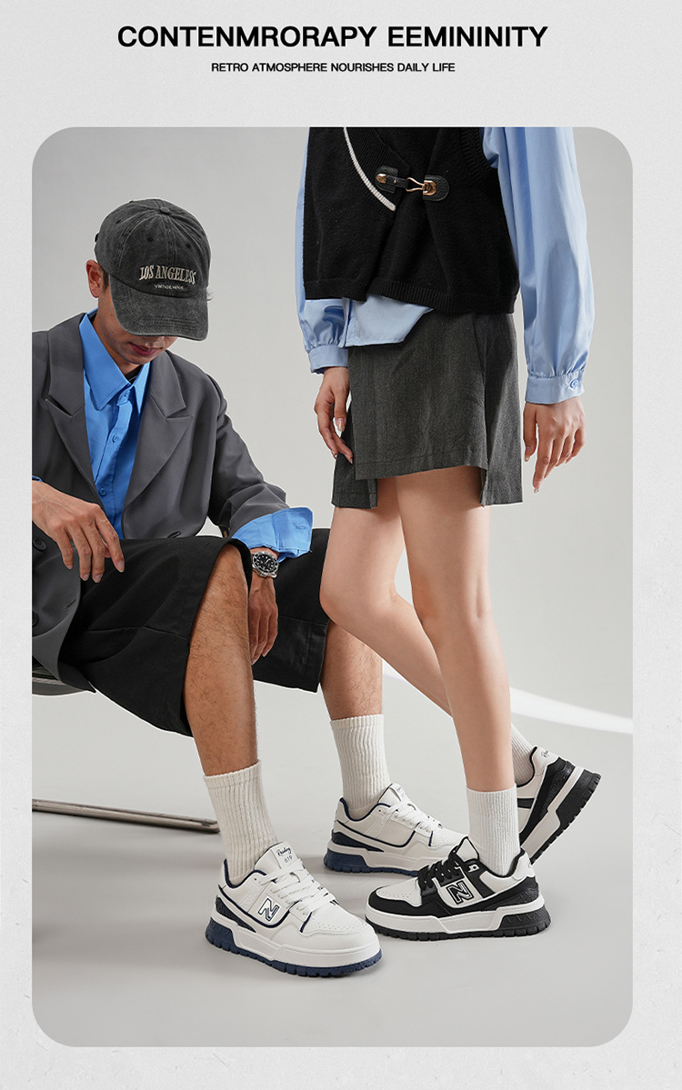 Giày sneaker nam tăng chiều cao đế dày phong cách thể thao đa năng — 619 Trắng Xanh chi tiết 15