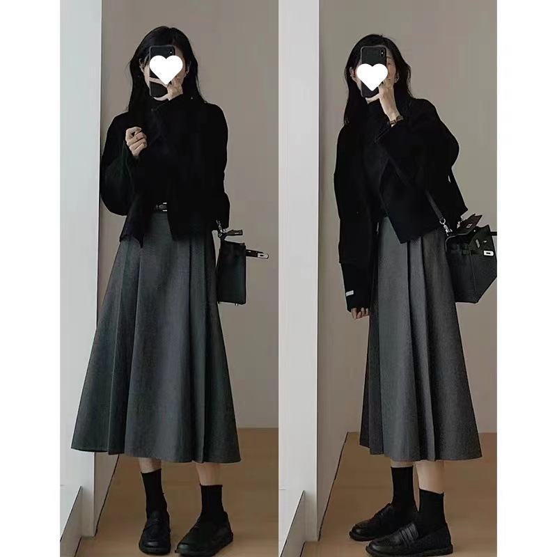美拉德套装女夏季大码微胖mm显瘦高级感呢子西装外套连衣裙两件套|undefined