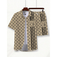 Q 36880 Lapel beach printed shirt ����ɳ̲ӡ�������羳��