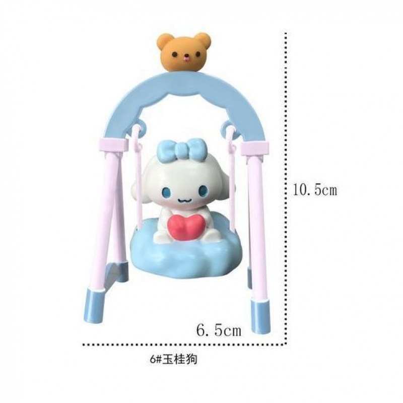 三丽鸥盲盒美乐蒂荡秋千系列潮玩公仔治愈解压桌面小摆件玩偶礼物|undefined