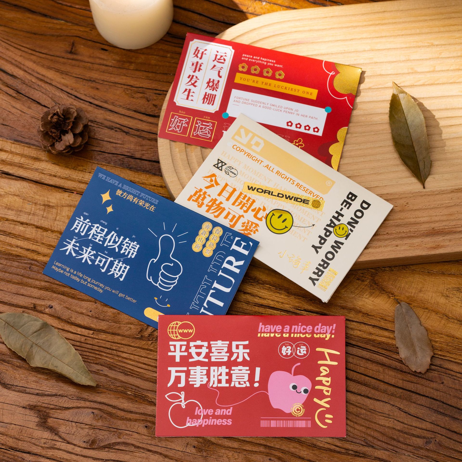 Wholesale Creative 3D Stereo Greeting Cards, Small Cards Printing, Birthday Greeting Cards, Instagram Style, Wedding Thank You Cards, Vow Cards