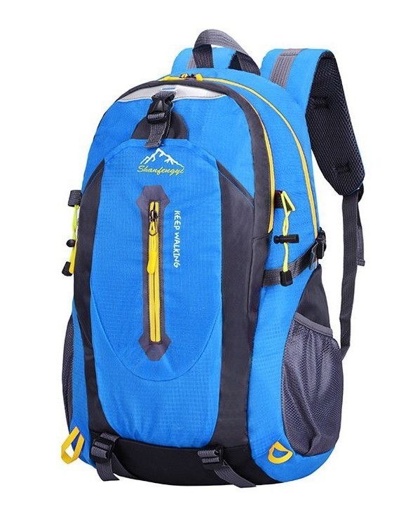 Mochila de Montaña para Exteriores 40L de Nailon Impermeable y Transpirable para Escalada